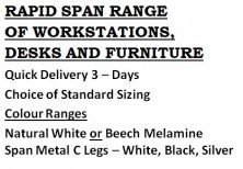  Rapid Span Range Furniture. Quick Delivery 3 Days